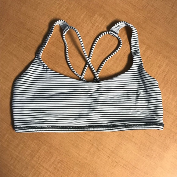 lululemon striped sports bra